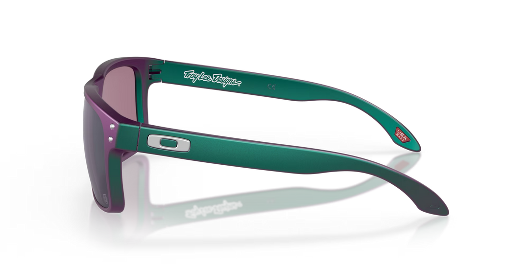 Oakley Holbrook Troy Lee Designs OO9102-T455 Matte Purple Green Shift Frame l Prizm Jade Lens