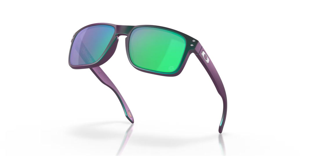 Oakley Holbrook Troy Lee Designs OO9102-T455 Matte Purple Green Shift Frame l Prizm Jade Lens