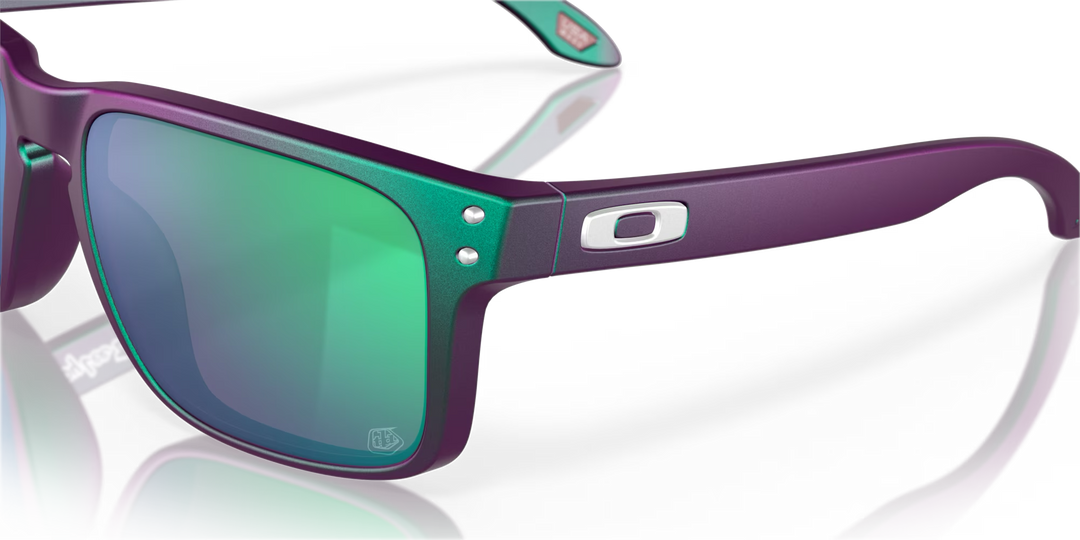 Oakley Holbrook Troy Lee Designs OO9102-T455 Matte Purple Green Shift Frame l Prizm Jade Lens