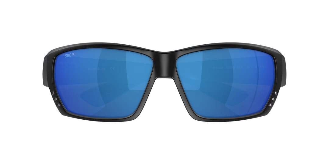 Costa Del Mar Tuna Alley TA 11 OBMP Matte Black Frame | Blue Mirror 580P Lens