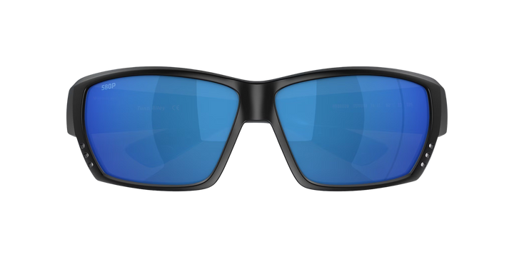 Costa Del Mar Tuna Alley TA 11 OBMP Matte Black Frame | Blue Mirror 580P Lens