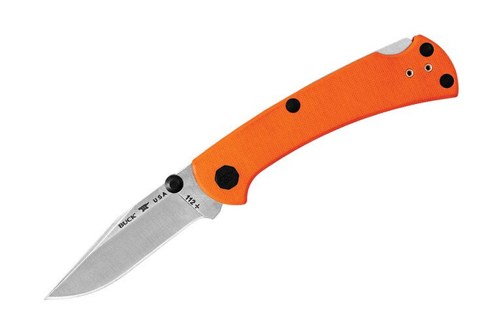 Buck Knives 0112 Slim Pro TRX 0112ORS3-B G10 Orange Handle | Satin Steel Blade