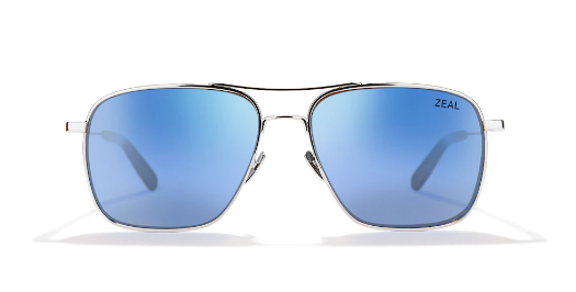 Zeal Optics Pescadero 12008 Silver Frame | Horizon Blue Lens