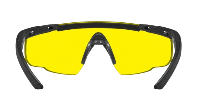 Wiley X Saber Advanced 300 Matte Black Frame | Pale Yellow Lens