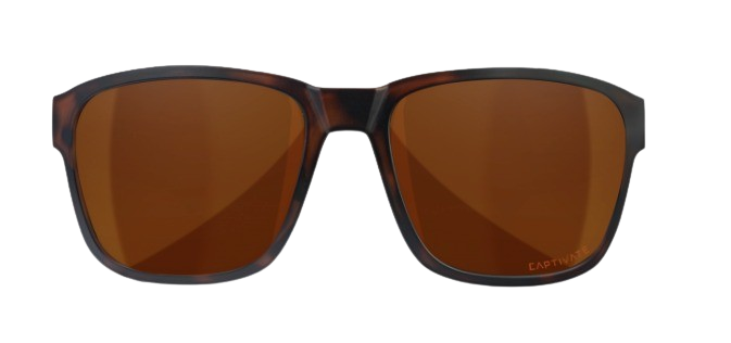 Wiley X Trek AC6TRK06 Matte Havanna Brown Frame | Captivate Polarized Copper Lens