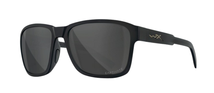 Wiley X Trek AC6TRK18 Matte Black Frame | Captivate Polarized Grey Lens