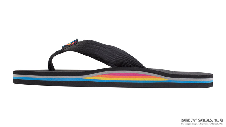 Rainbow Sandals Men's Classic Rubber - Single Layer Soft Top 1" Nylon Strap