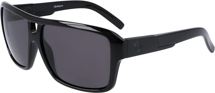 Dragon The Jam LL 6013-001 Shiny Black Frame | Lumalens Smoke Polarized Lens