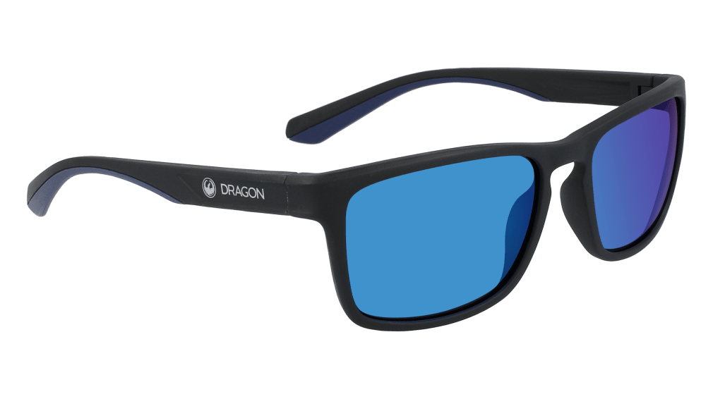 Dragon Blaise LL 5918-003 Matte Black Frame | Lumalens Blue Lens