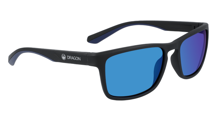 Dragon Blaise LL 5918-003 Matte Black Frame | Lumalens Blue Lens