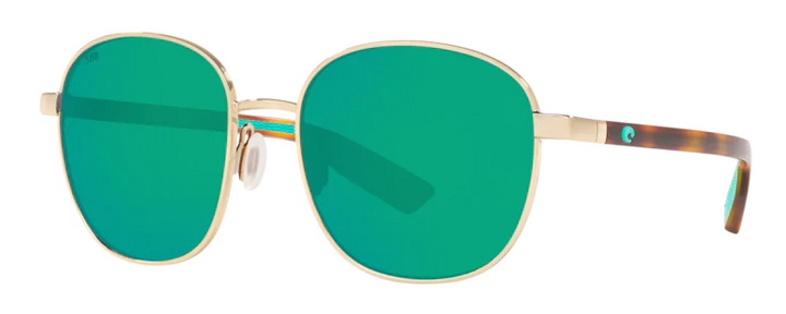 Costa Egret EGR 296 OGMGLP Shiny Gold Frame | Green Polarized Glass Lens