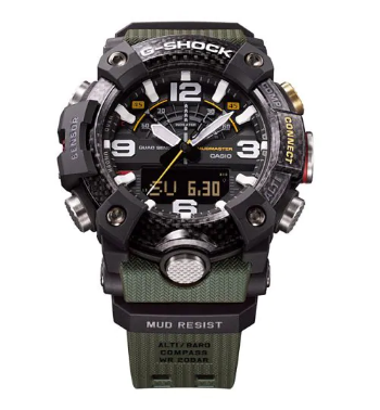 G-Shock GG-B100-1A3CR Mudmaster AD Resin BT Green