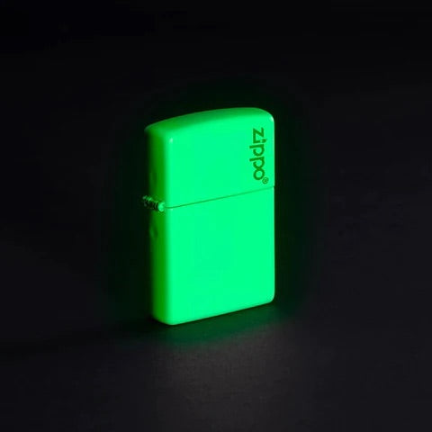 Zippo 49193ZL Glow In Dark Zippo Logo Lighter