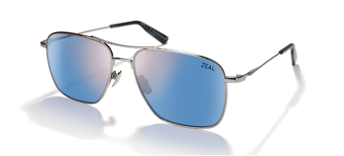 Zeal Optics Pescadero 12008 Silver Frame | Horizon Blue Lens