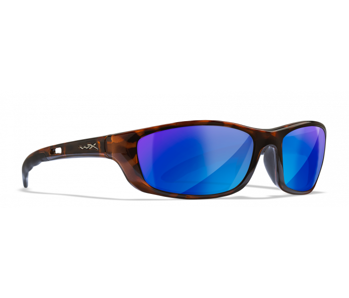 Wiley X P-17 P-17CB Gloss Demi Frame | Captivate Polarized Blue Mirror Lens