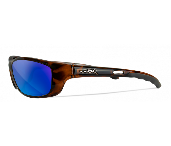 Wiley X P-17 P-17CB Gloss Demi Frame | Captivate Polarized Blue Mirror Lens