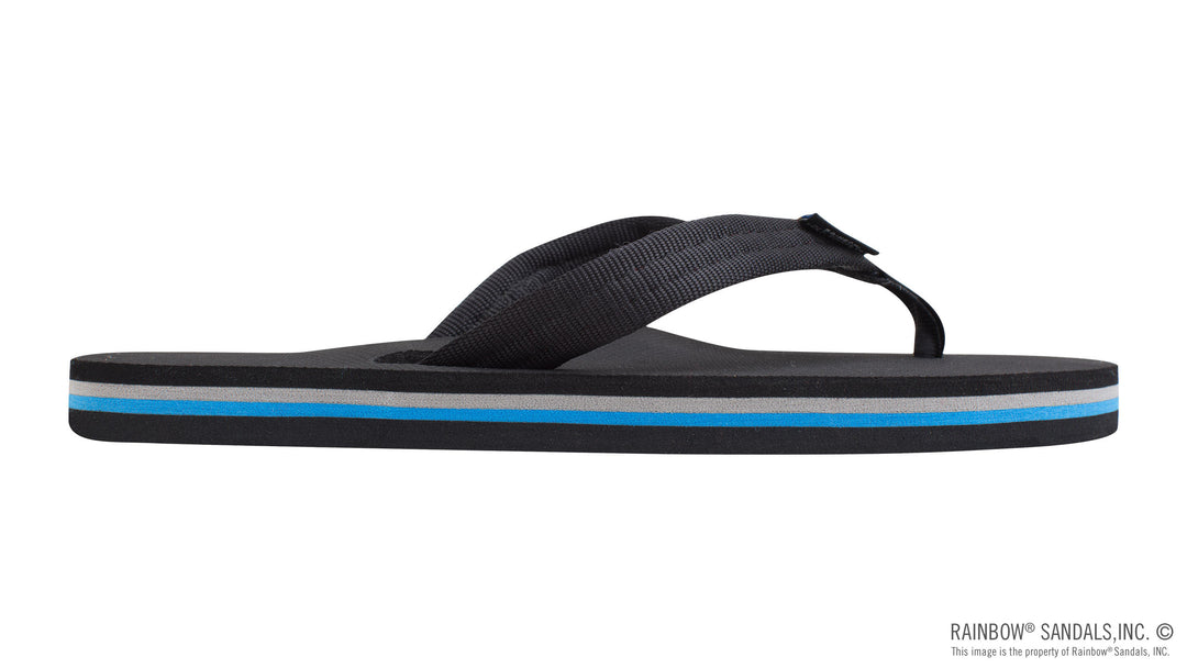 Rainbow Sandals Women's Classic Rubber - Single Layer Soft Top 3/4" EVA Rubber Filled Nylon Strap