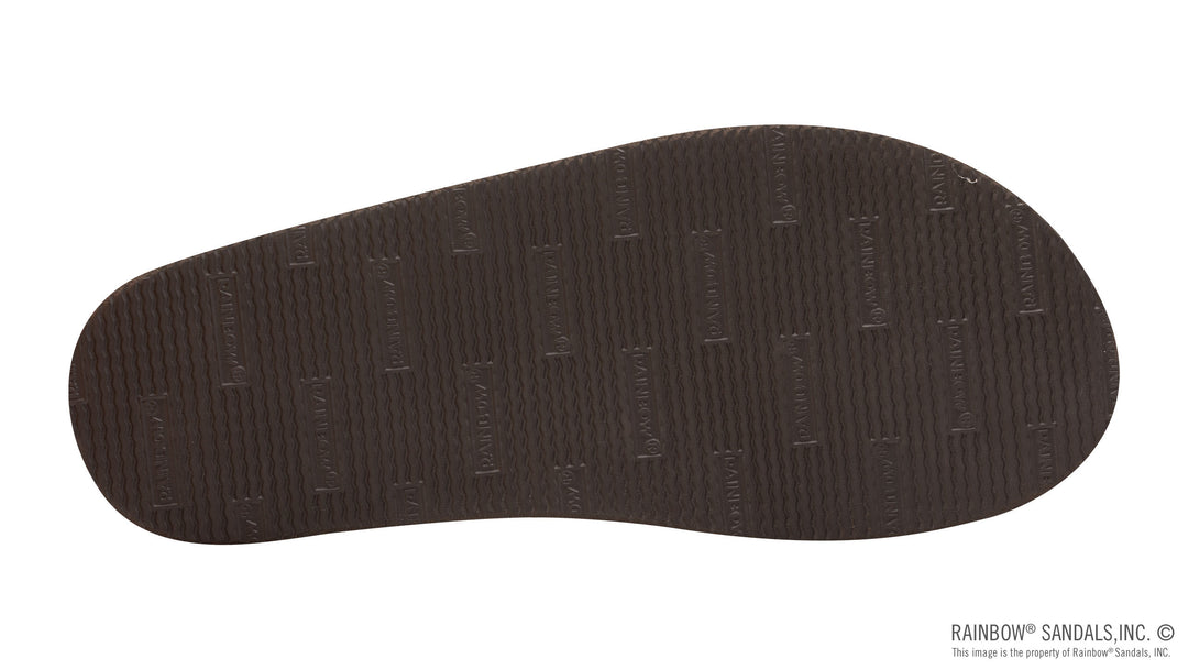 Rainbow Sandals Men's Single Layer Premier Leather with Arch Support 1" Strap