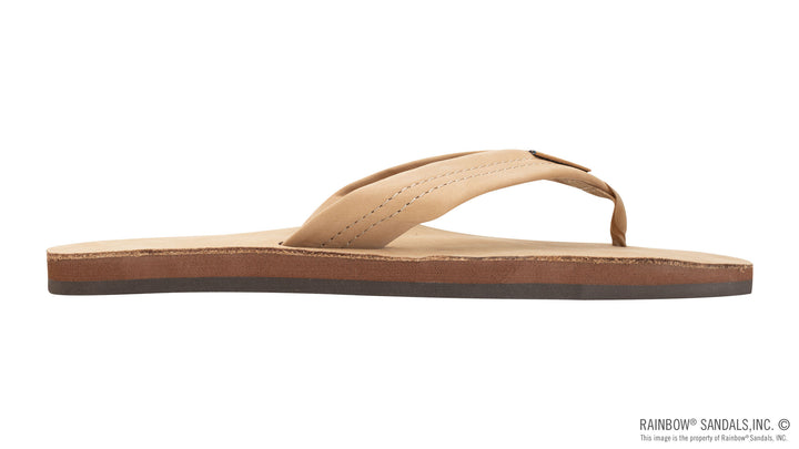 Rainbow Sandals Men's Single Layer Premier Leather with Arch Support 1" Strap