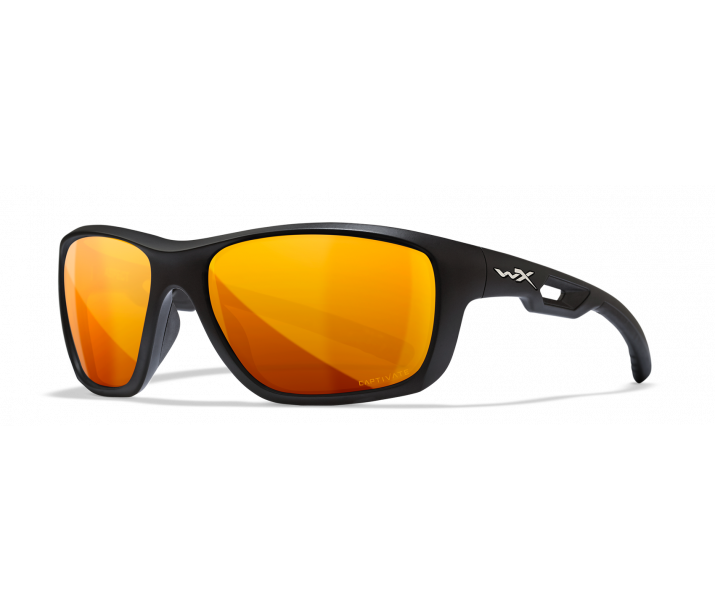 Wiley X Aspect ACASP04 Matte Black Frame | Captivate Polarized Bronze Mirror Lens