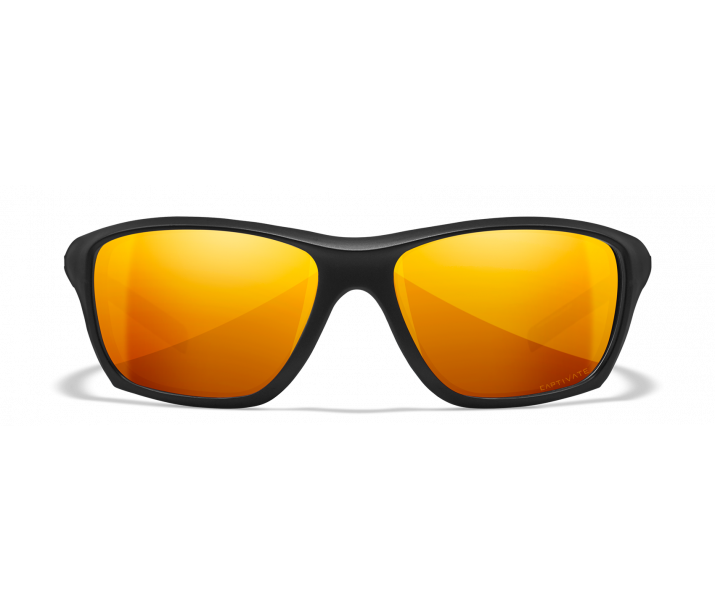 Wiley X Aspect ACASP04 Matte Black Frame | Captivate Polarized Bronze Mirror Lens