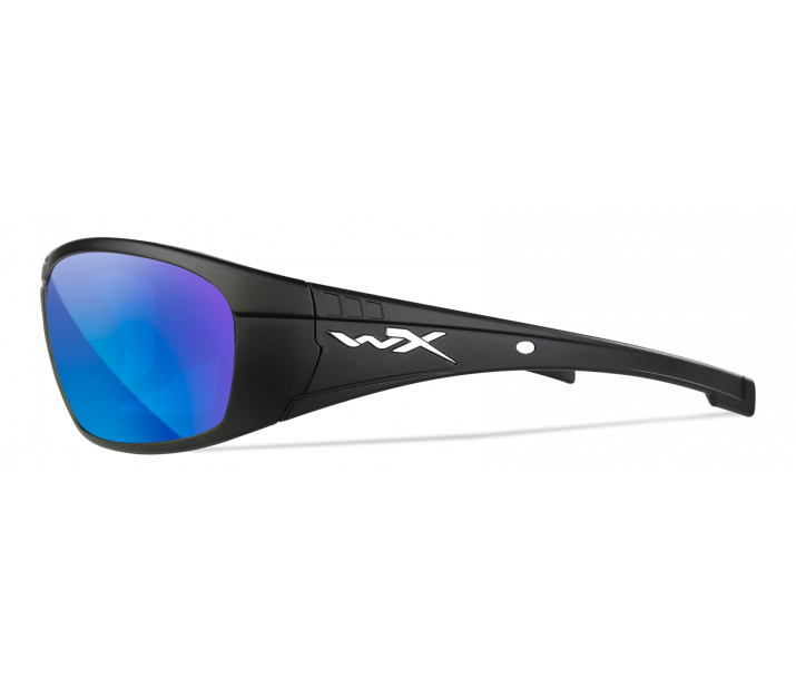 Wiley X Boss CCBOS09 Matte Black Frame | Captivate Polarized Blue Mirror Lens