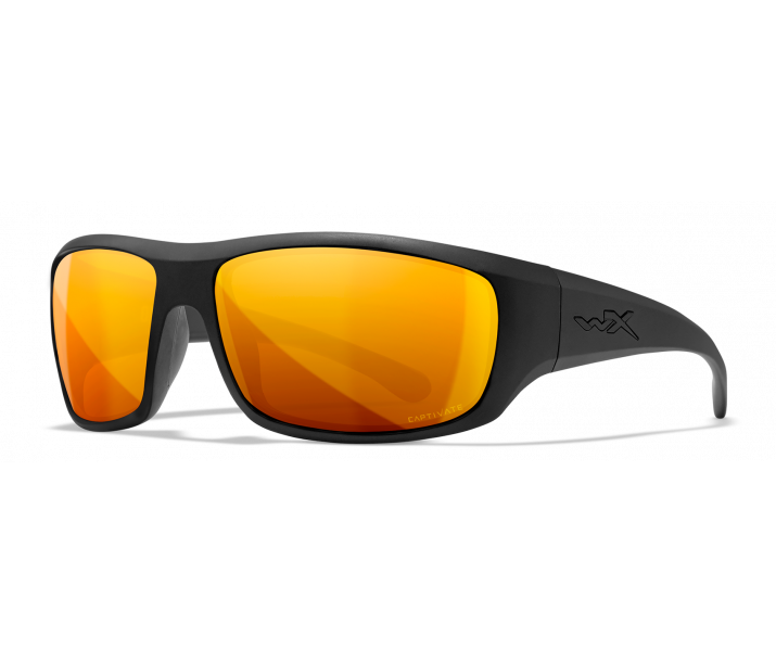 Wiley X Omega ACOME04 Matte Black Frame | Captivate Polarized Bronze Mirror Lens