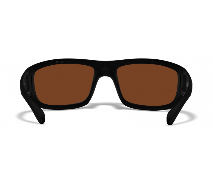 Wiley X Omega ACOME04 Matte Black Frame | Captivate Polarized Bronze Mirror Lens