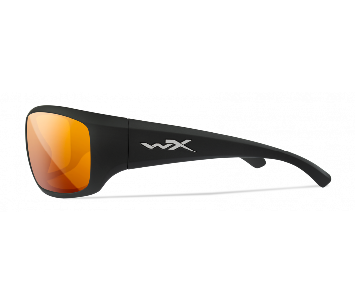 Wiley X Omega ACOME04 Matte Black Frame | Captivate Polarized Bronze Mirror Lens