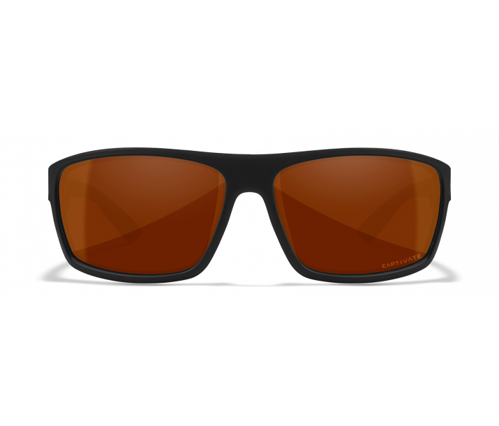 Wiley X Peak ACPEA02 Matte Black Frame | Captivate Polarized Copper Lens