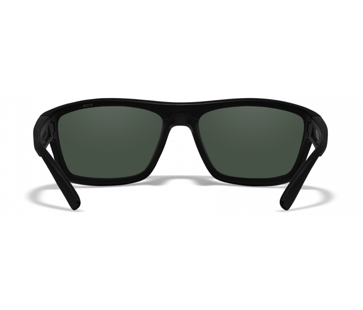 Wiley X Peak ACPEA40 Matte Black Frame | Harvick Captivate Polarized Plat Flash Lens